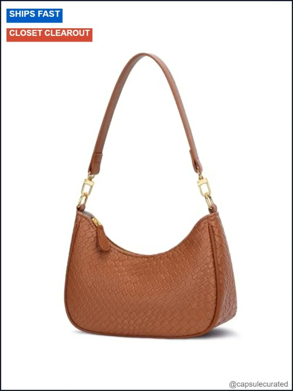 Women's PU Leather Shoulder Bag Hobo Purse with Chain Strap